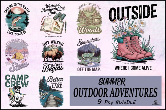 Download Summer Outdoor Adventures Bundle PNG - Outdoor Collection